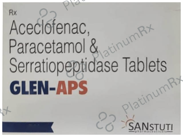 Glen Aps 100/325/15mg Tablet 10s