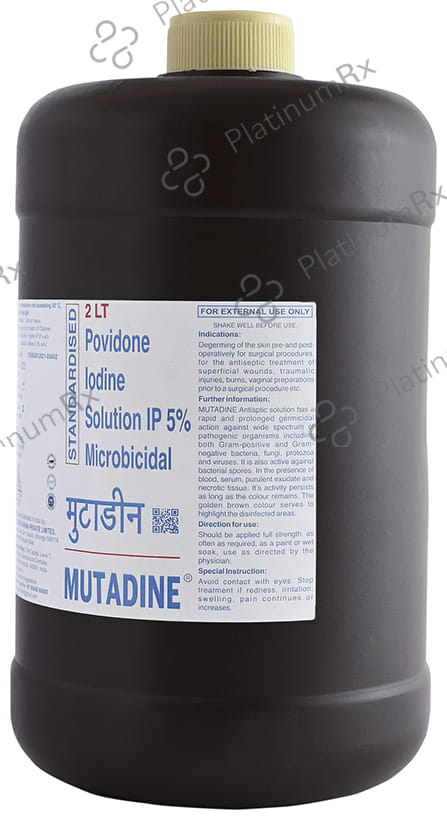 Mutadine 5% Solution 2Ltr