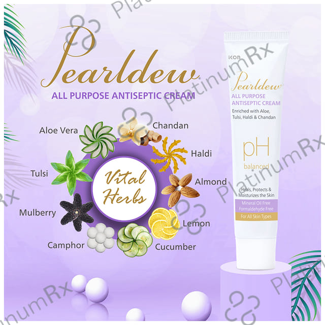 Pearldew pH Balanced All Purpose Antiseptic Cream (30gm Each) 4 Tubes