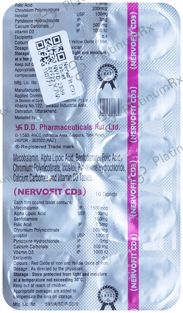 Nervofit CD3 Tablet