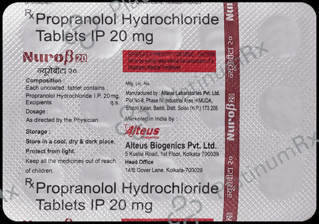 Nuro Beta 20mg Tablet 15s