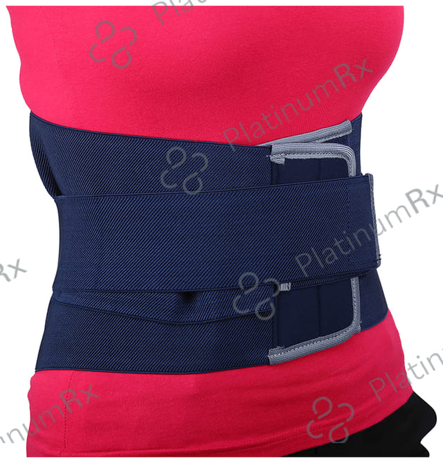 Longlife Contured Lumbar Support Belt Medium Blue