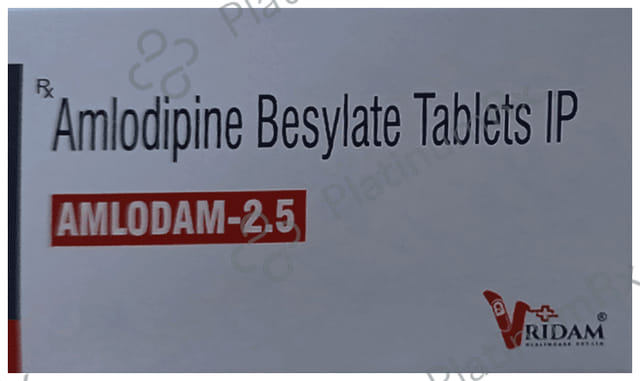 Amlodam 2.5mg Tablet 10s