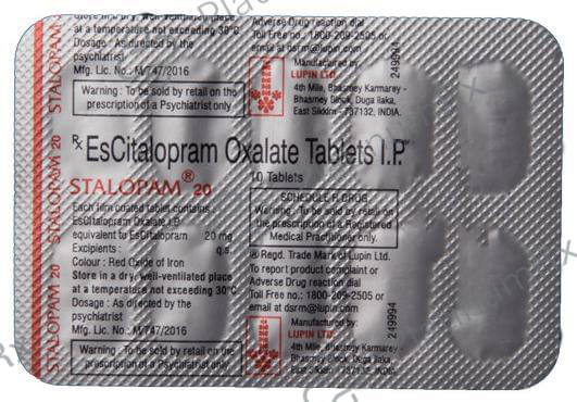 Stalopam 20mg Tablet 10s