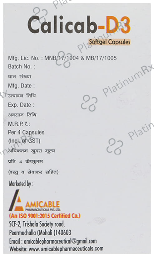 Calicab-D3 Softgel Capsule