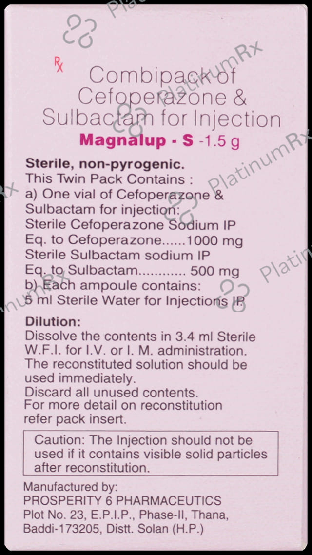 Magnalup S 1000mg/500mg Injection