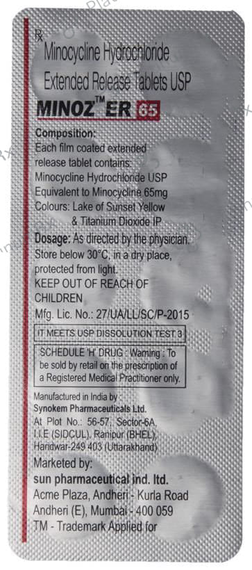 Minoz ER 65mg Tablet 10s