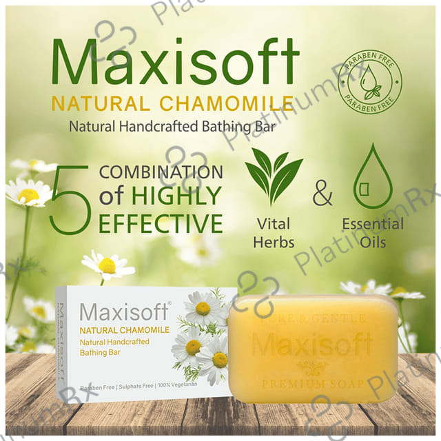 Maxisoft Natural Chamomile Bathing Bar (75gm Each) 1 units