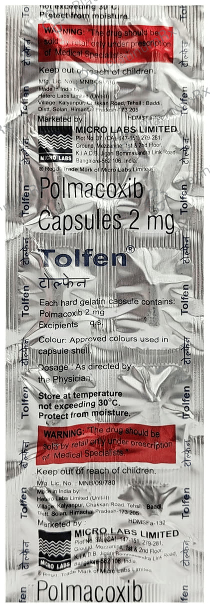 Tolfen 2mg Capsule 10s