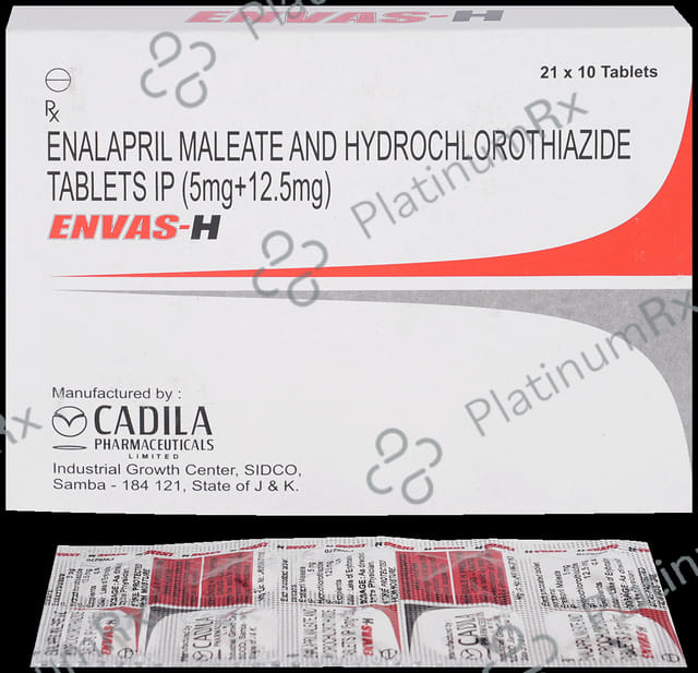 Envas H 5/12.5mg Tablet 10s