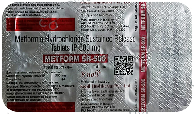 Metform 500mg Tablet SR