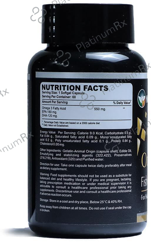 Nuvilife Omega 3 Fish Oil 550mg Capsule 60s