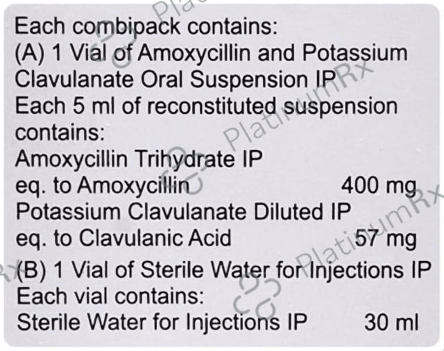 Mpx CV Forte 400/57mg Dry Syrup 30ml