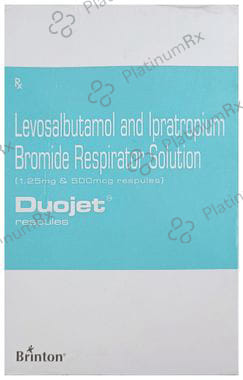 Duojet 1.25/500mcg Respules 5X2.5ml