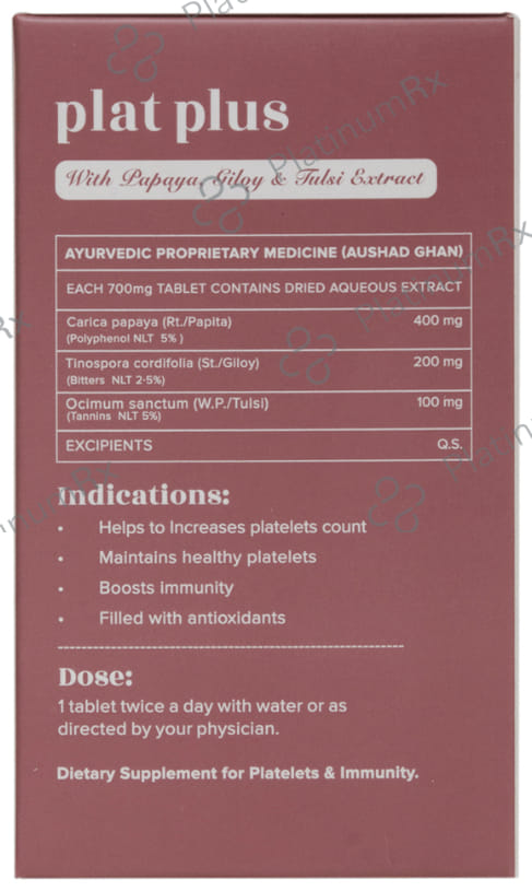 Ayurvedant Plat Plus Tablet