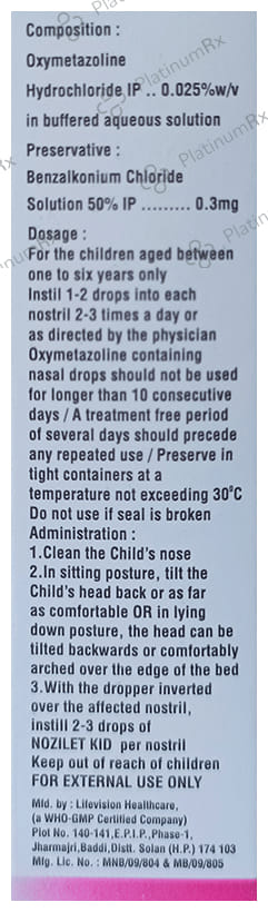 Nozilet Kid Nasal Solution 10ml