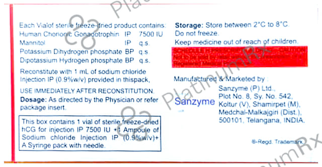 Pubergen JO 7500IU Injection 1ml
