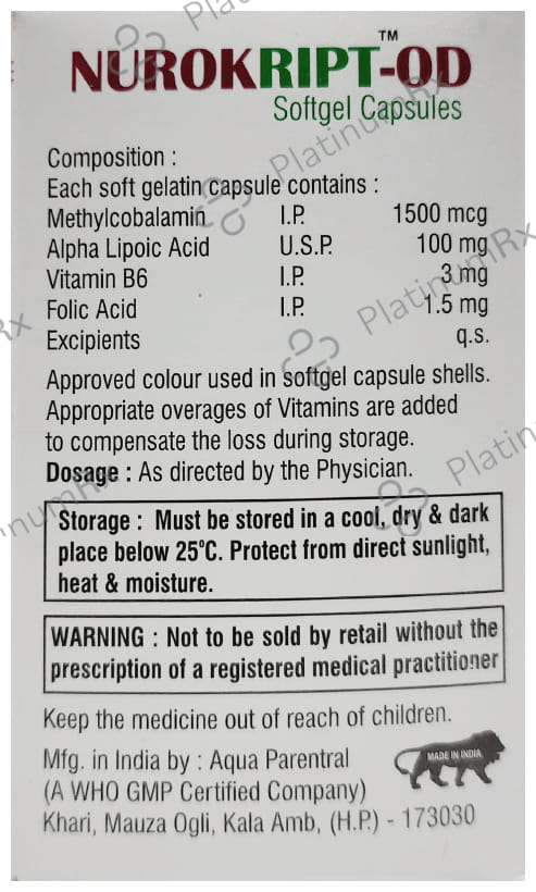 Nurokript OD Softgel Capsule 10s