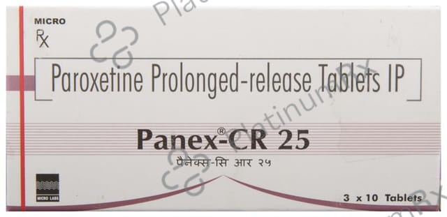 Panex CR 25mg Tablet 10s