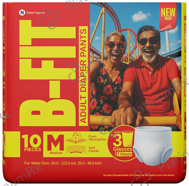 B Fit Adult Diaper Pants Medium 10s