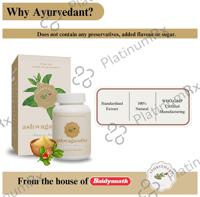 Baidyanath Ayuvedant Ashwagandha Tablet 60s