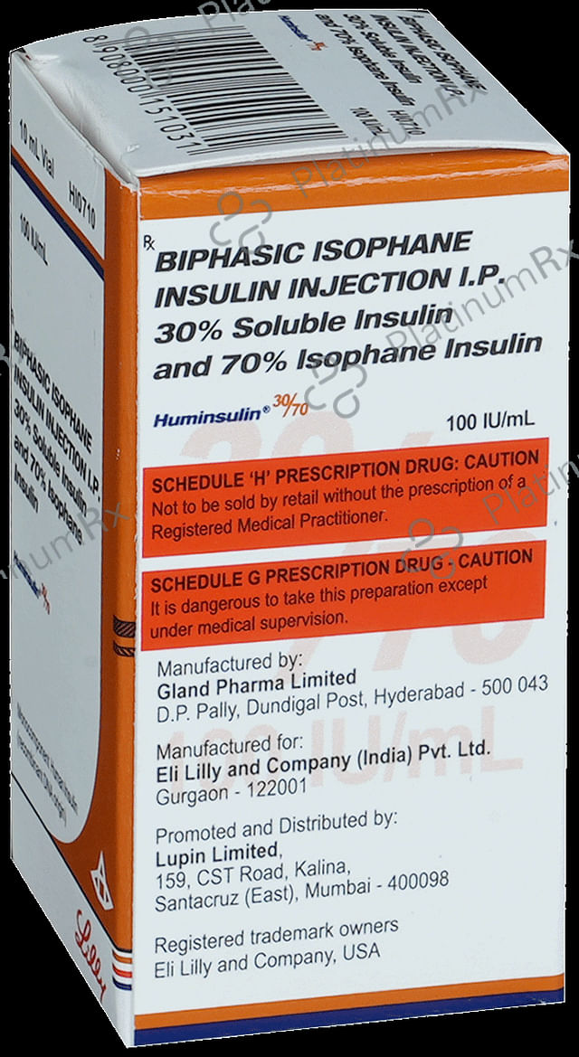 Huminsulin 30/70 (100 IU/ml) (1*10ml Vial)