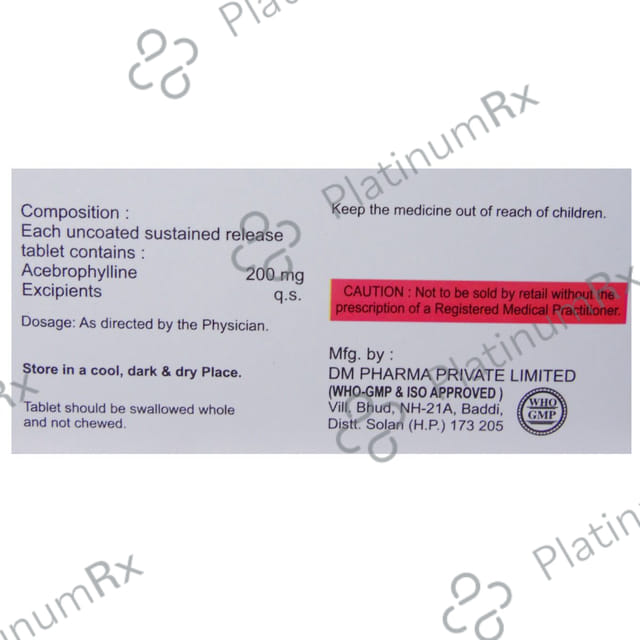 Phylclear 200mg Tablet SR