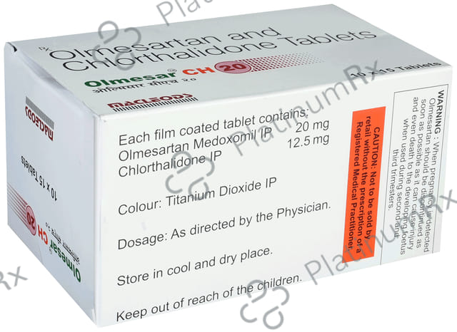 Olmesar CH 20 12.5/20mg Tablet 15s