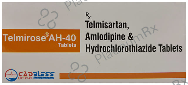 Telmirose AH 40mg/5mg/12.5mg Tablet