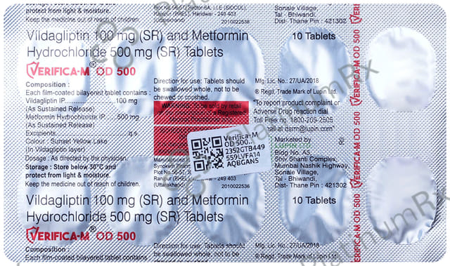 Verifica M OD 500/100mg Tablet SR 10s