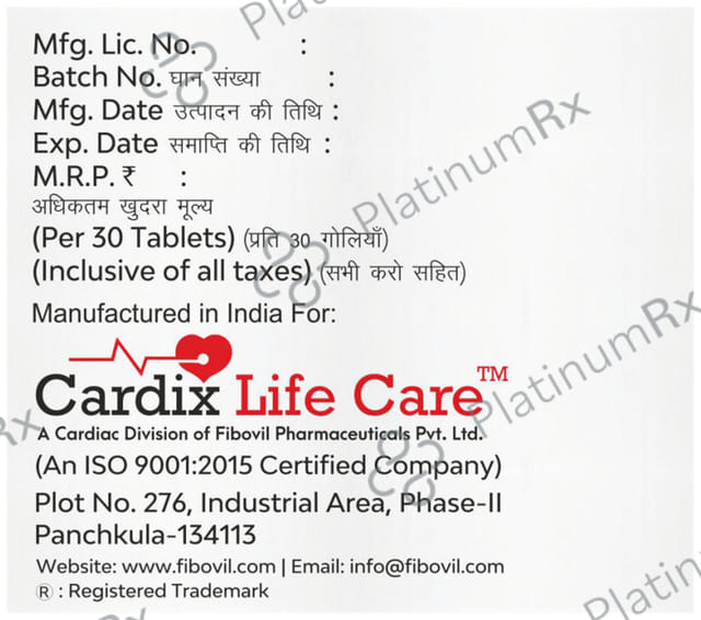 Nitrovil 6.4mg Tablet CR 30s