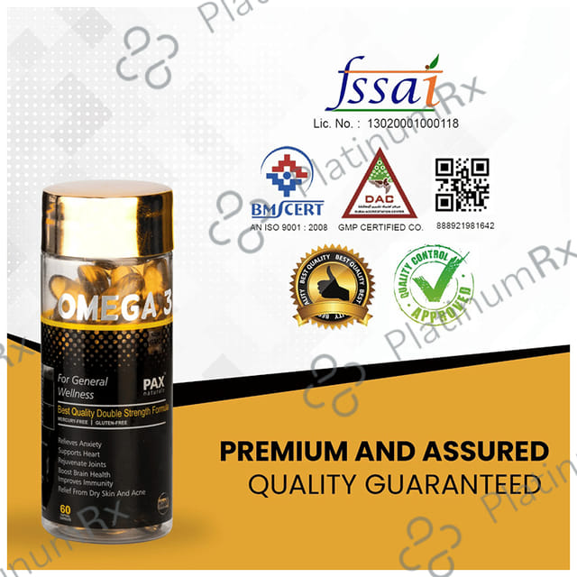 Pax Naturals Omega 3 Softgel Capsule 60s
