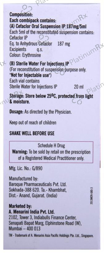 Distaclor 187mg Strawberry Oral Suspension 30ml