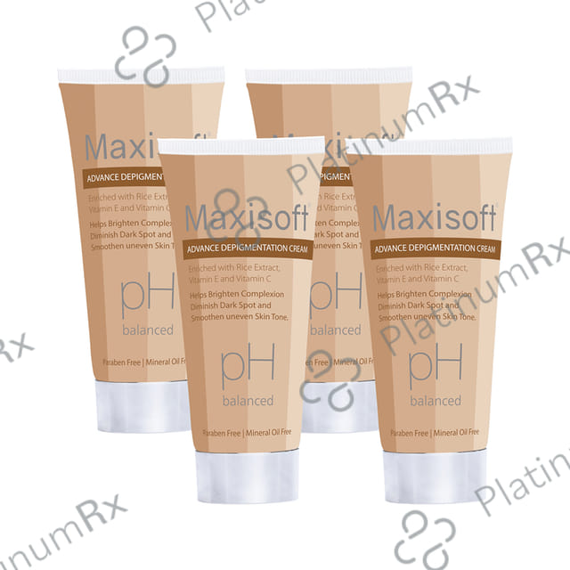 Maxisoft PH Balanced Advance Depigmentation Cream (50gm Each) 4 Tubes