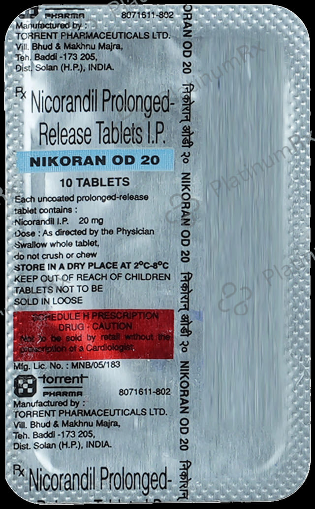 Nikoran OD 20mg Tablet PR 10s