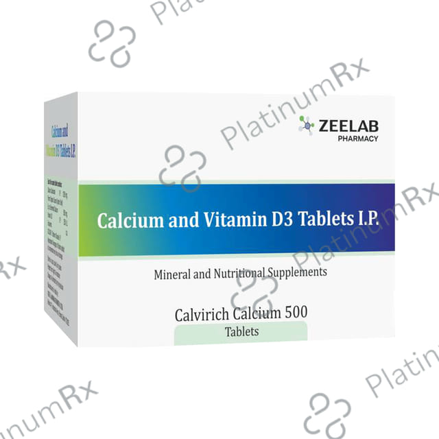 Calvirich Calcium 500 Tablet 15s