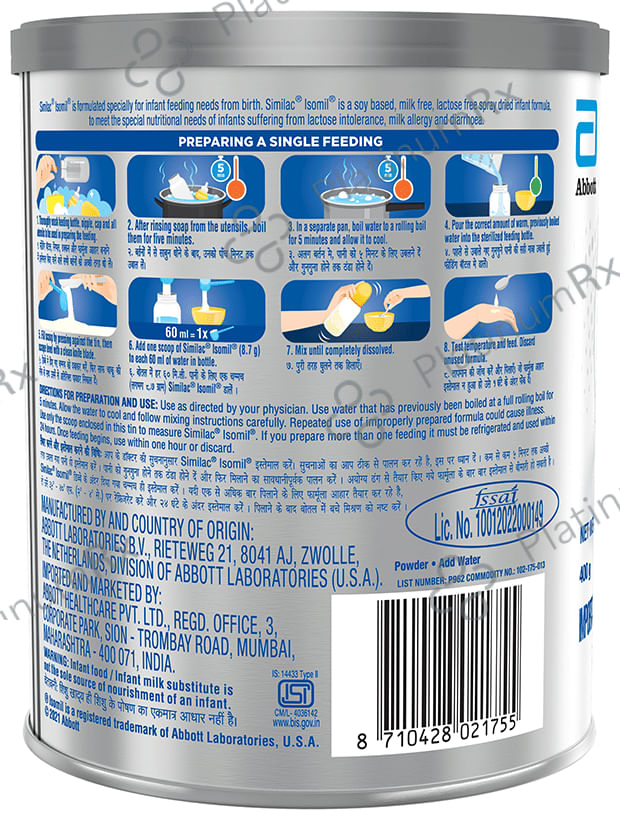 Similac Isomil Tin Powder 400gm