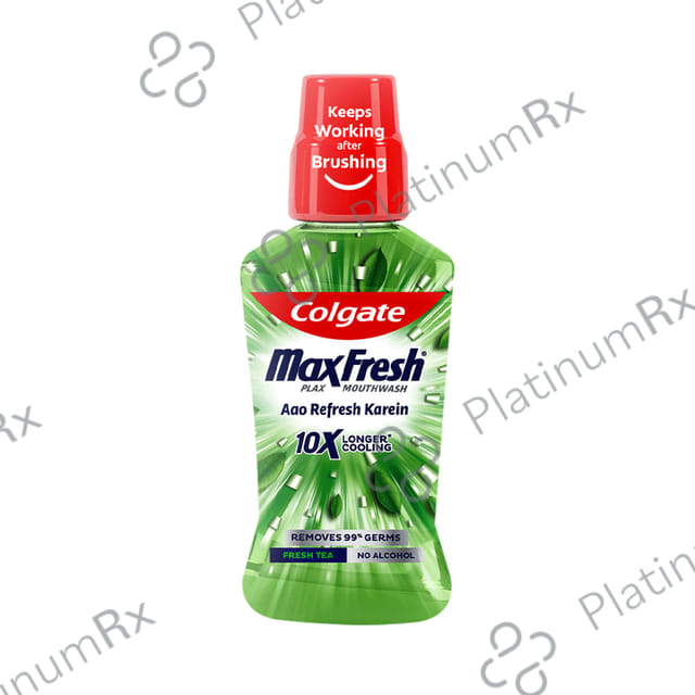 Colgate Fresh Tea MaxFresh Plax Antibacterial Mouth Wash 500 ml