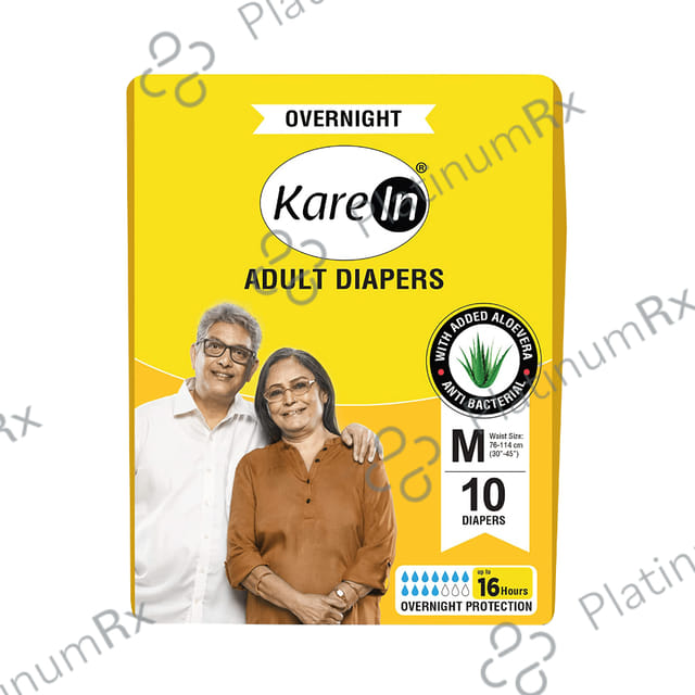 Kare In Overnight Adult Diaper Medium 10s