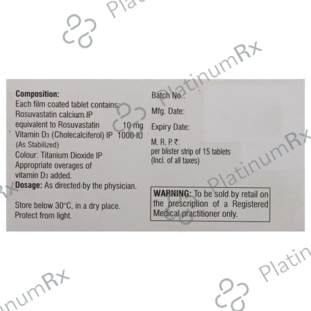 Rosuvas D 10/1000IU Tablet 15s