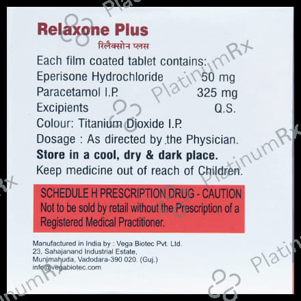 Relaxone Plus 50/325mg Tablet 10s