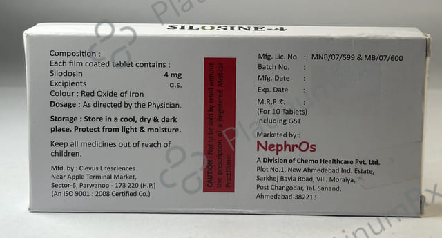 Silosine 4mg Tablet 10s
