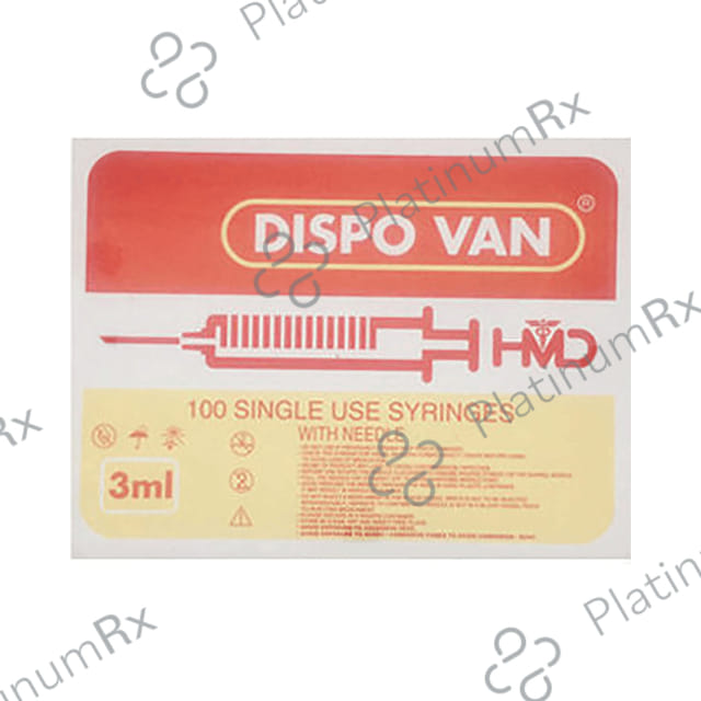 Dispovan Syringe with Needle 24G (1X3ml)