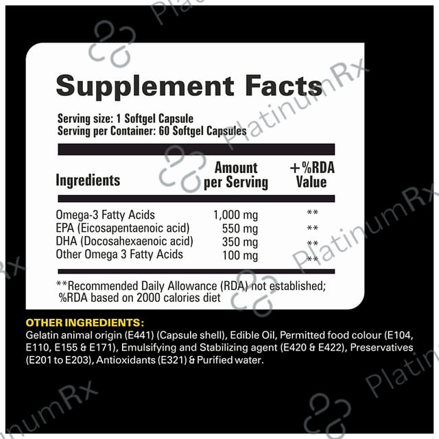 WellsPro Omega 3 Softgel Capsule 60s