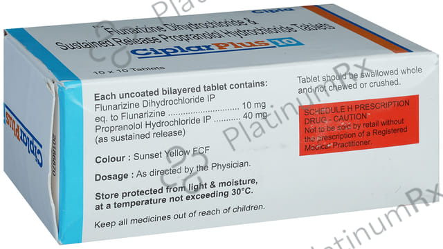 Ciplar Plus 40/10mg Tablet SR 10s