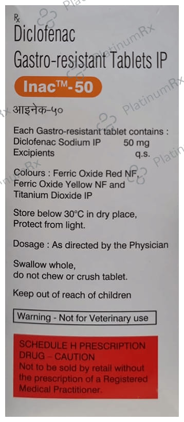 Inac 50mg Tablet 10s