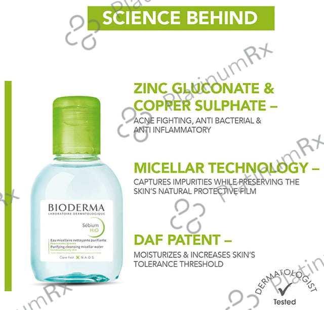 Bioderma Sebium H2O Purifying Cleansing Micelle Solution 100 ml