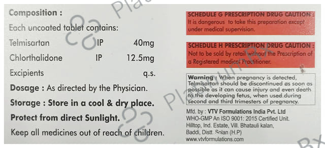 Telmipos 12.5/40mg CT Tablet 10s