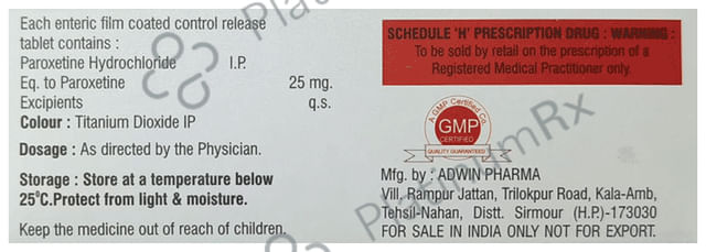 Paxxy CR 25 Tablet 10s