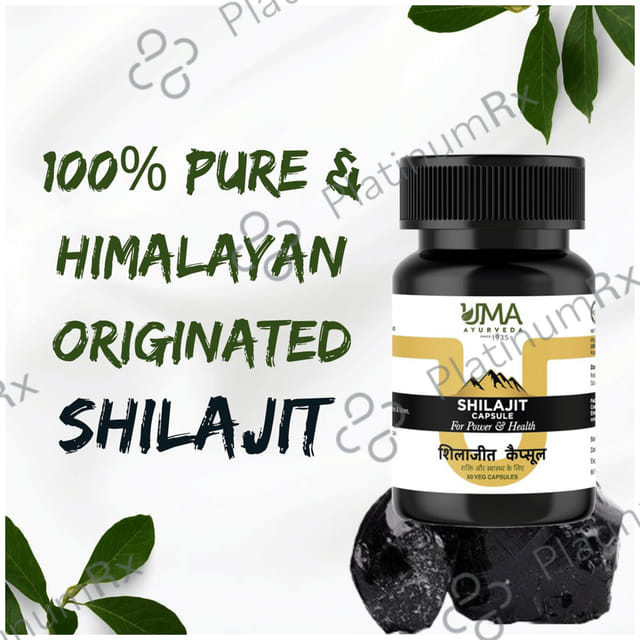 Uma Ayurveda Shilajit Veg Capsule